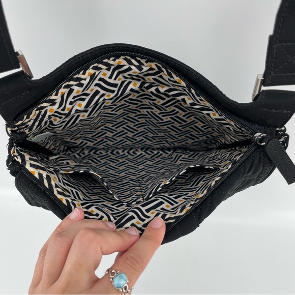 Vera Bradley Crossbody Bag Black Quilted - Picture 4 of 6